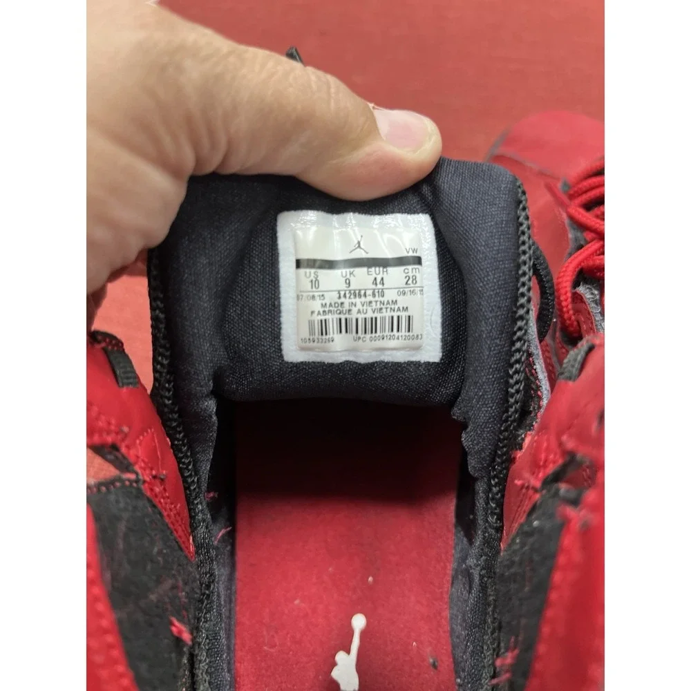 Air Jordan Men's Size 10 True Flight 342964-610 Red Black‎ -040